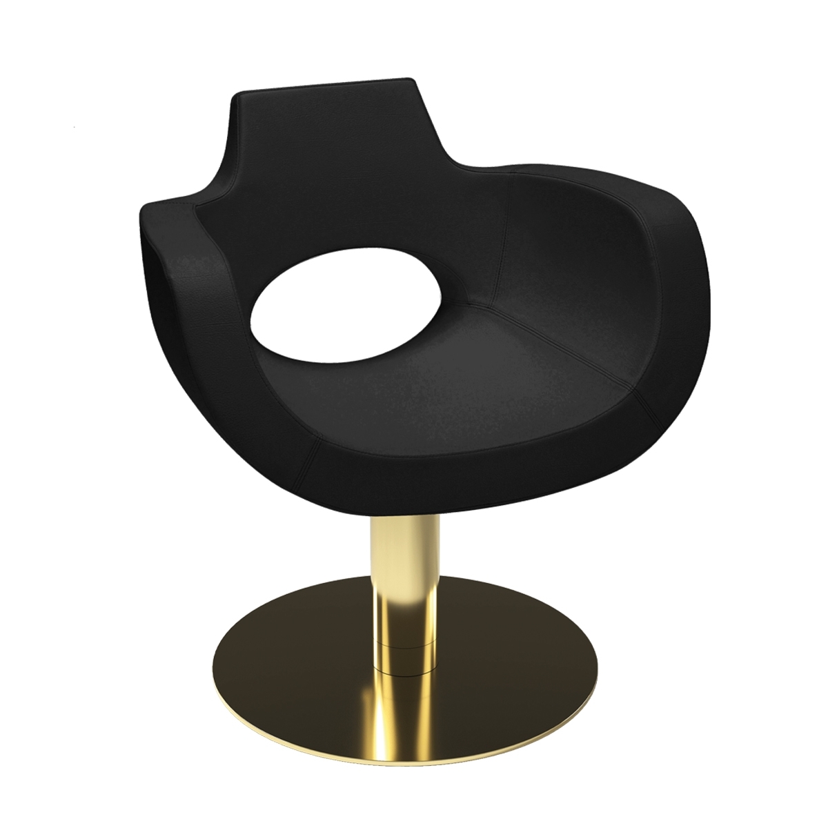 Styling Salon Chairs Aureole Supergold Black Aureole Supergold