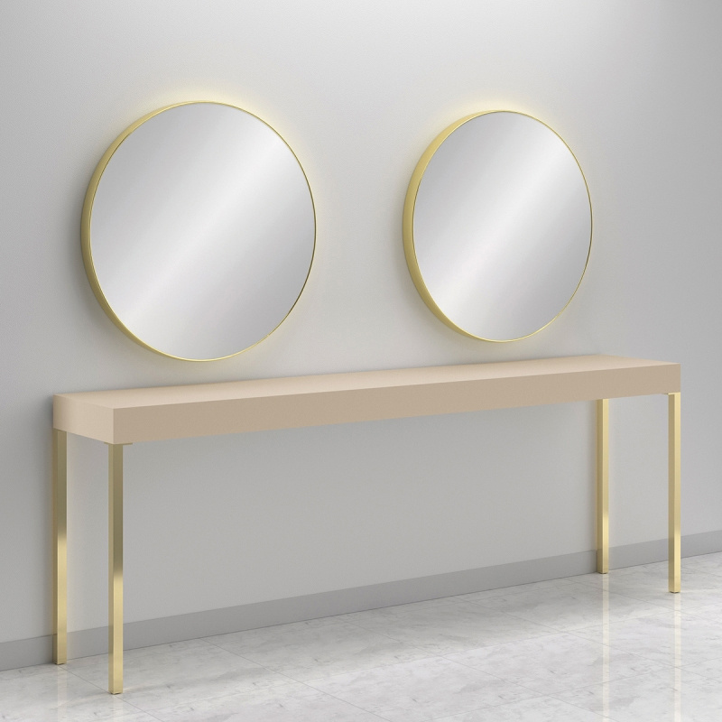 Specchio da barbiere a led Moon Gold